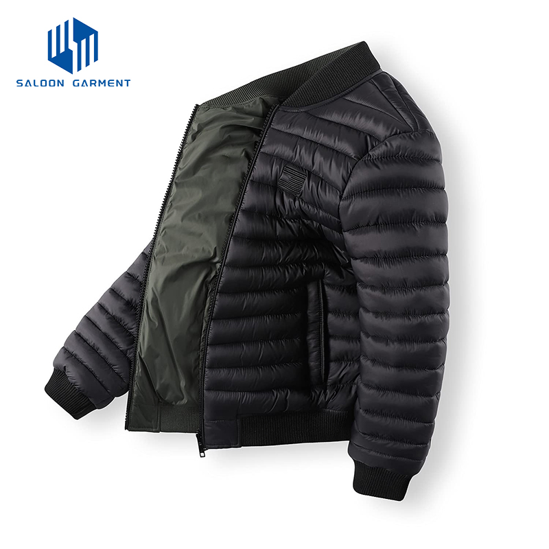 High Quality Men's Water Resistant Outerwear Winter Padded Coat Warm Quilted Jacket