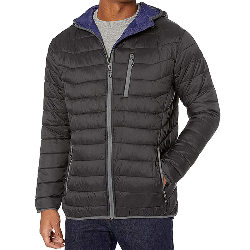 Winter Lightweight Water Resistant Men's Plus Size Outerwear Quilted Insulated Jackets