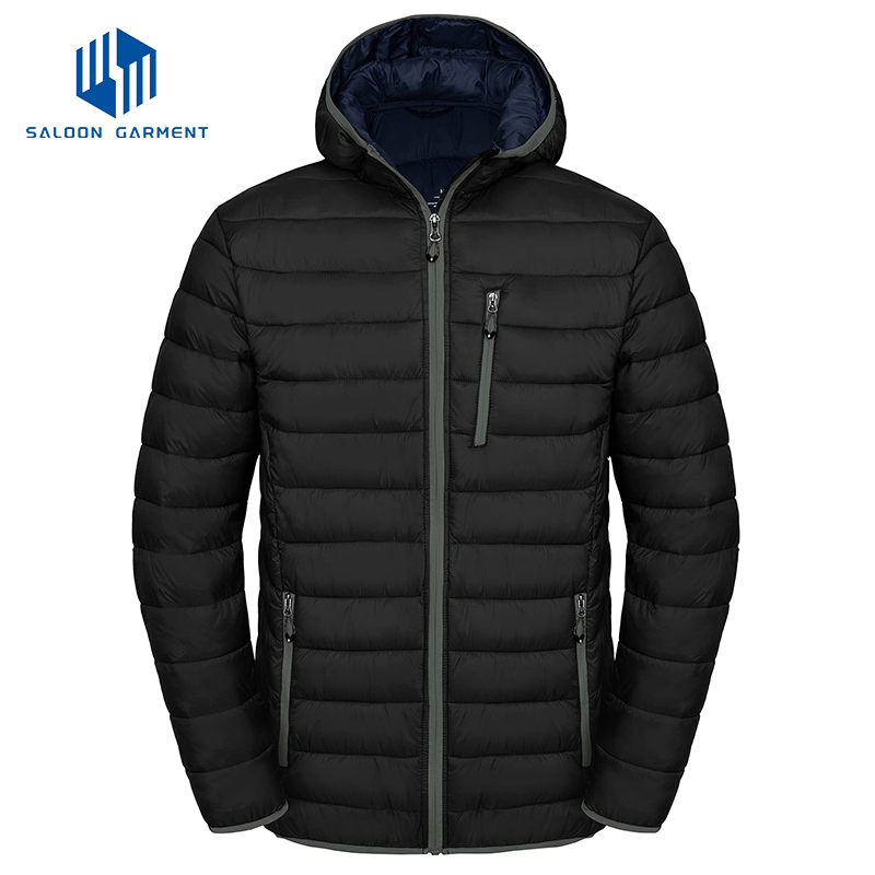 Winter Lightweight Water Resistant Men's Plus Size Outerwear Quilted Insulated Jackets