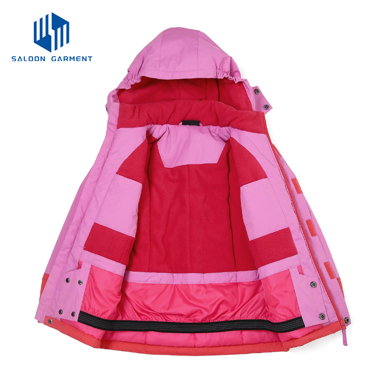 Girl’ S Outwear Waterproof Snowboard Winter Hooded Coat Windproof Ski Jacket