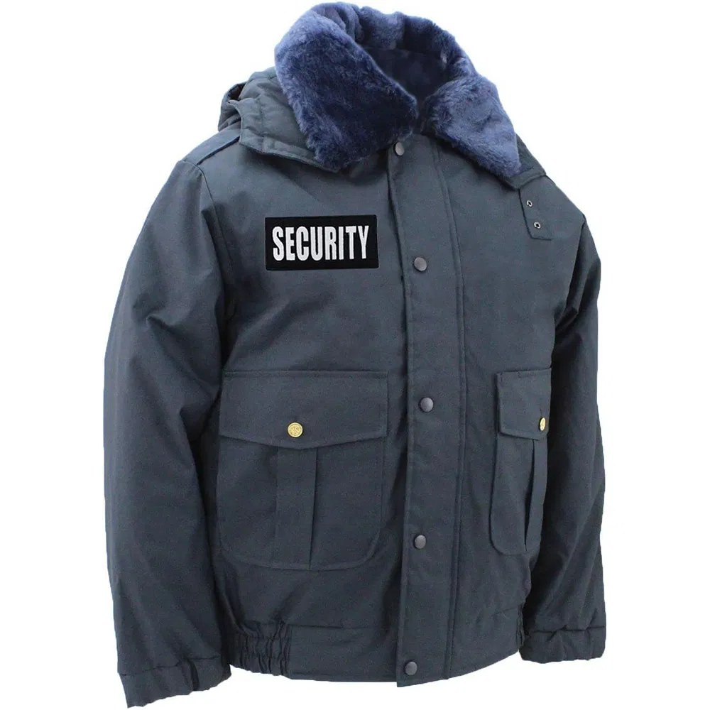OEM/ODM 100% Nylon Oxford Insulated Duty Outerwear Solutions All-Season Security Bomber Jacket