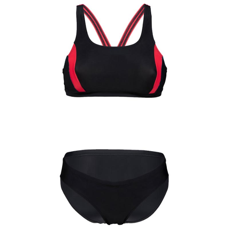 Chlorine Resistant Italy PBT Sports Training Racing Bikinis Swimsuit Beach Swimwears for Women Girl Swimming