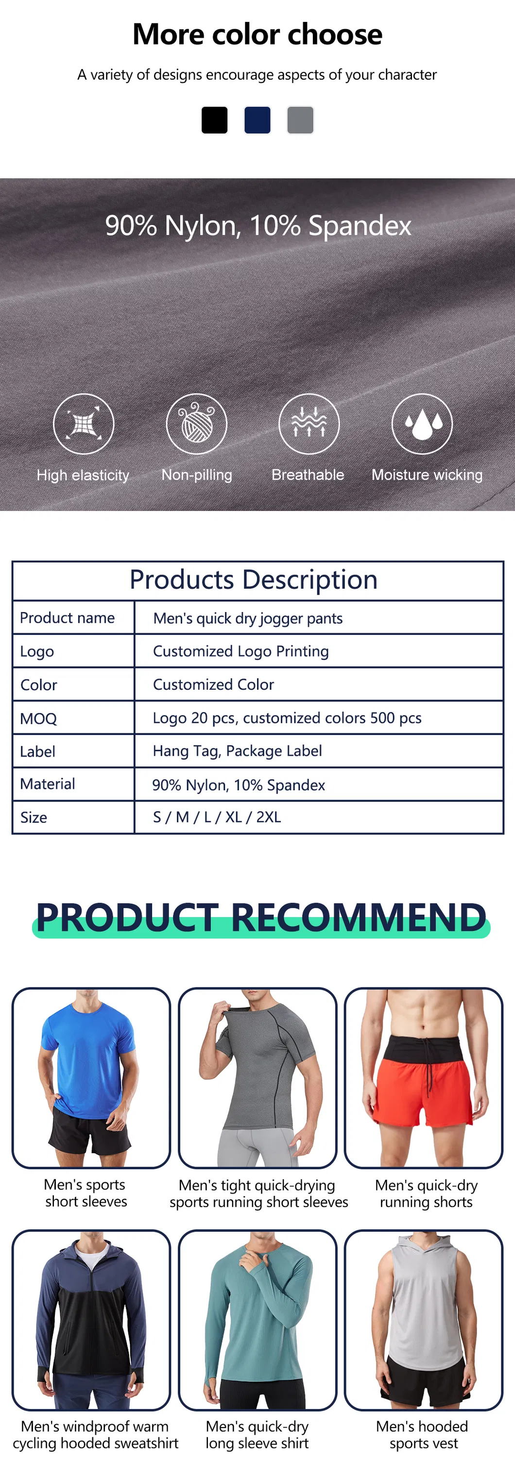 Men's Gym Wear Sports Trousers 3