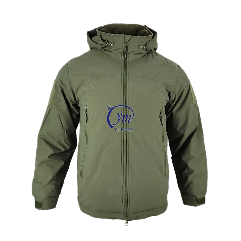 Men Warm Winter Waterproof Green Thermal Insulated L7 Tactical Jacket Hoodie