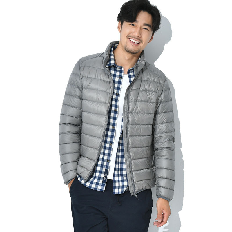 Winter Men's Short Thick White Duck Down Men's Coat