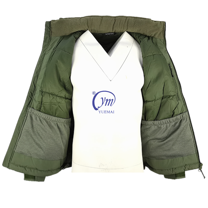 Men Warm Winter Waterproof Green Thermal Insulated L7 Tactical Jacket Hoodie