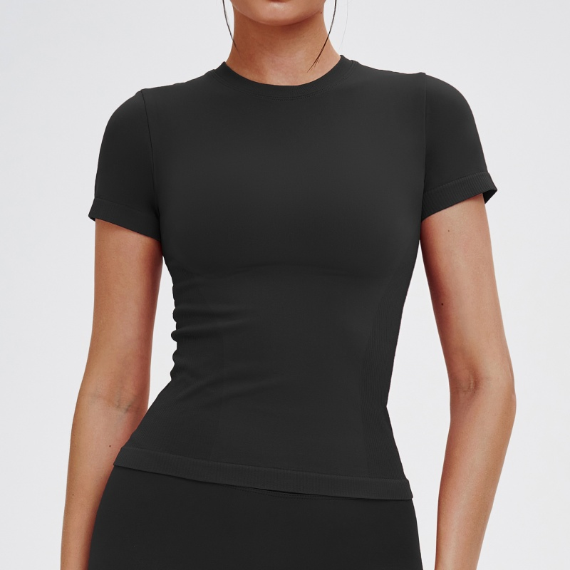 Women T-Shirt Women Gym Tops Fashion Women Quick-Dry Moisture-Wicking Yoga Short Sleeve