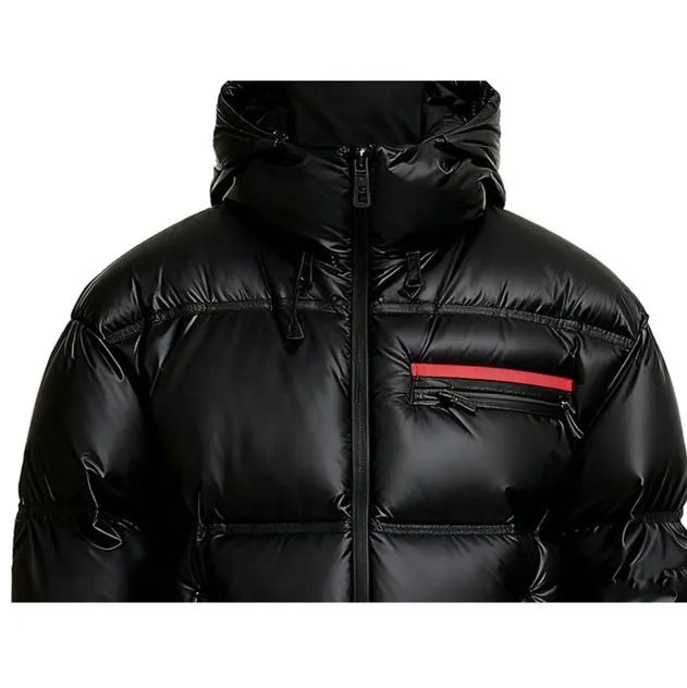 Black Puffer Jacket Side