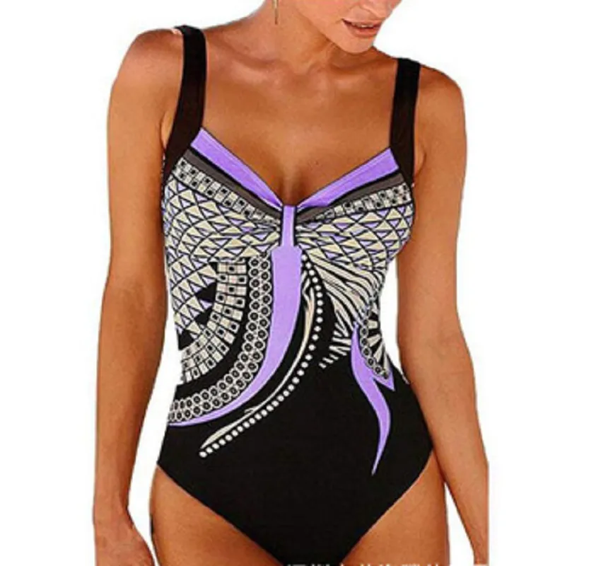 Floral Printed Bathing Suit