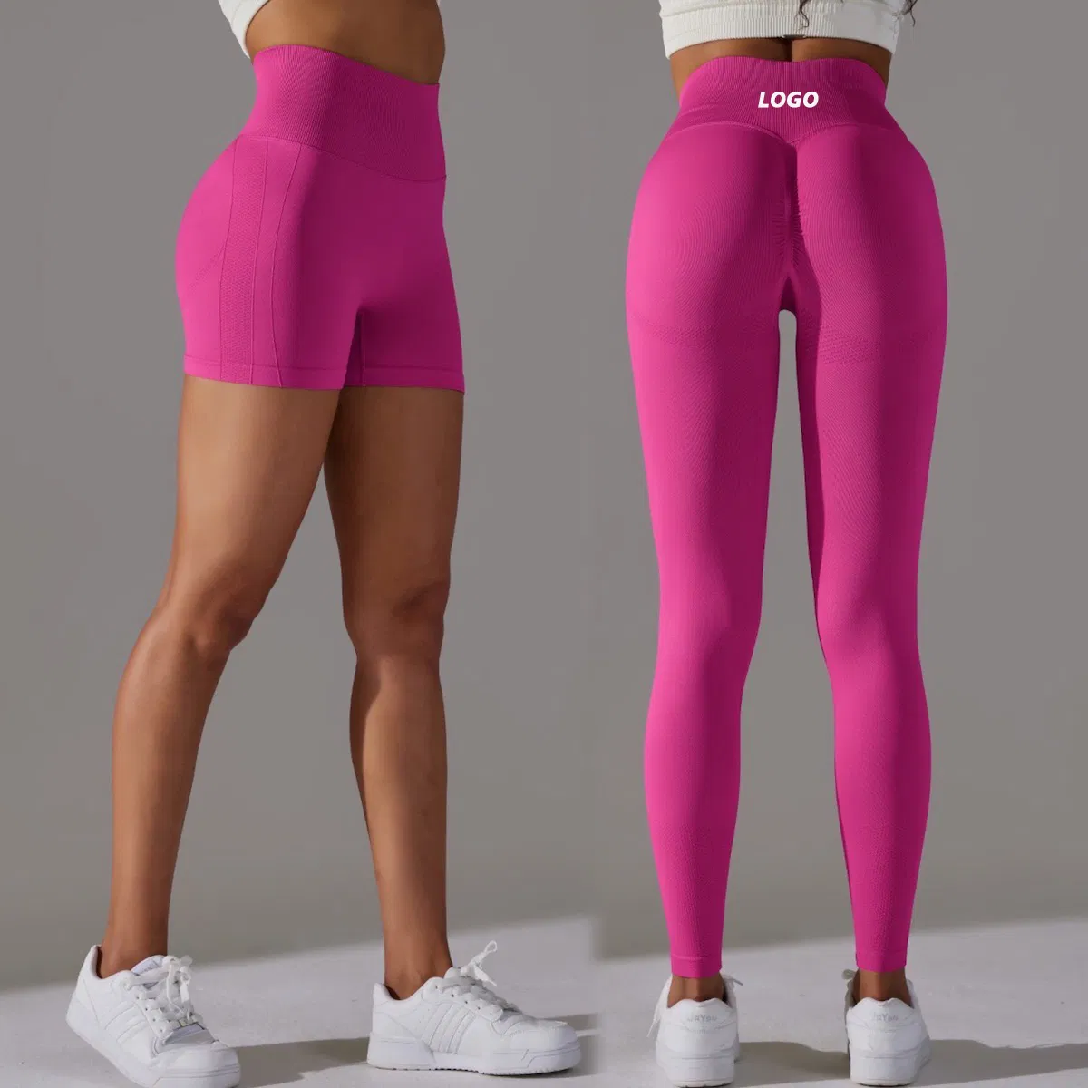 Amazon Hot-Sale Essential High Waisted Seamless Peach Lift Shorts and Leggings with Contour, Custom Ladies Activewear Exercise Tight Trousers Running Yoga Pants