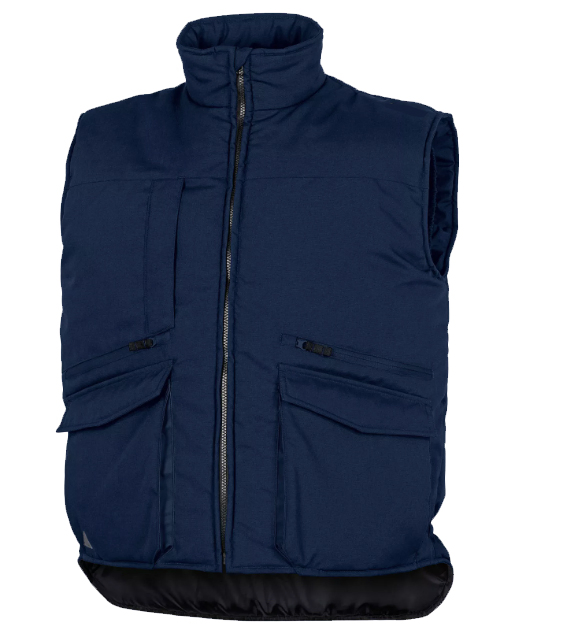 Custom Winter Insulated Warm Stand Collar Zipper Outerwear Sports Workwear Padded Vest Men