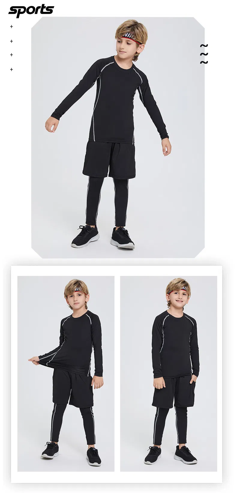 Compression Base Sportswear for Basketball and Football Training Sessions