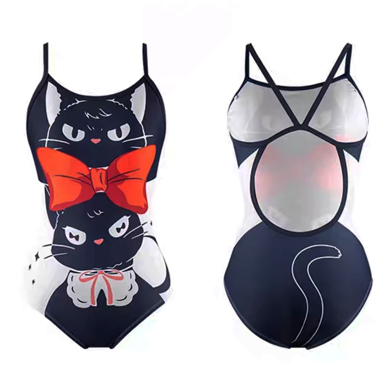 Racing Swimming Suit Customized Digital Printing Thin Straps Practice Competition Swimwear for Girl Women Female