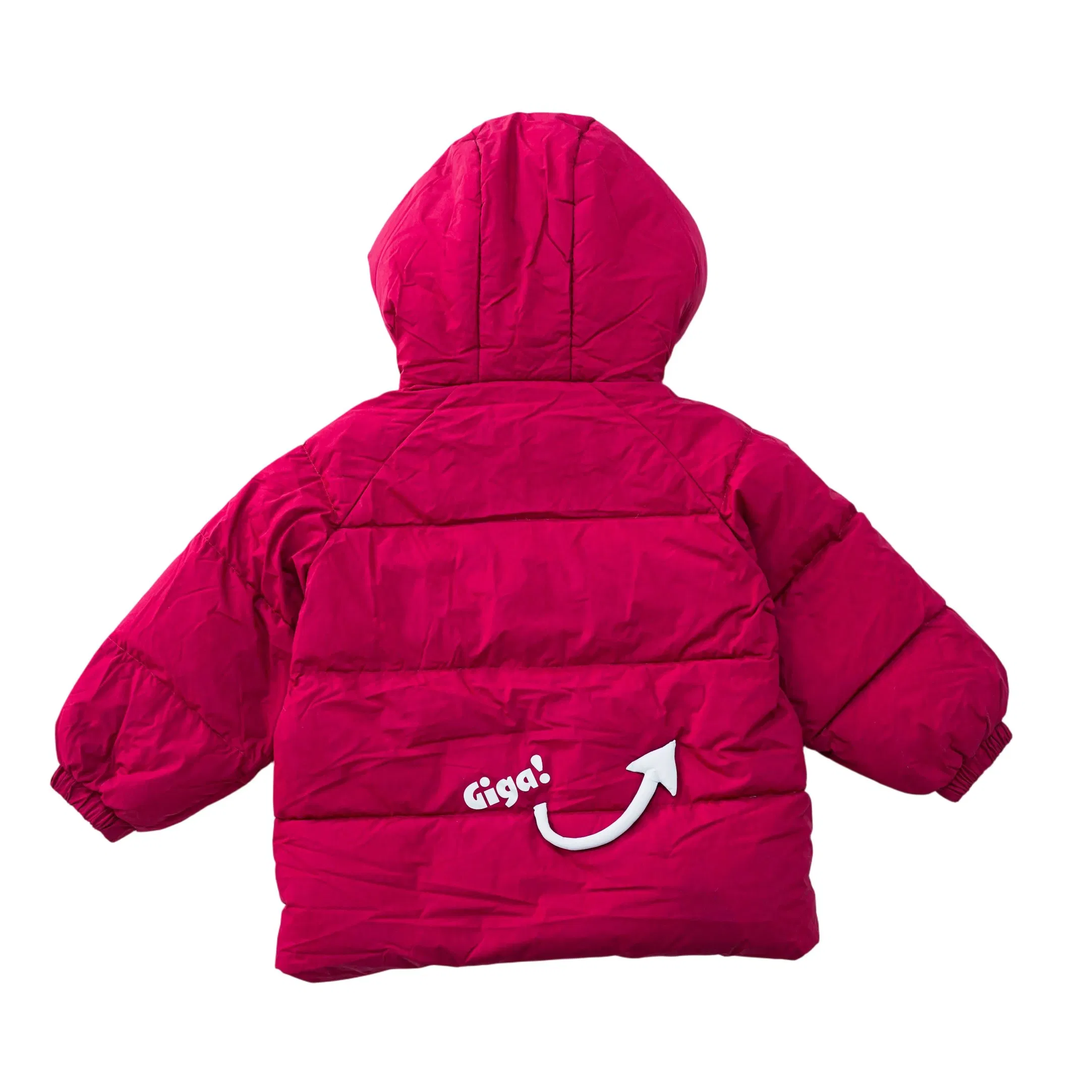 Red Kids' Winter Coat for Children's Winter Down Wear Set with Hat