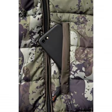 Conmr Mens Camouflage Padded Jacket with Wind and Water Resistant Shell