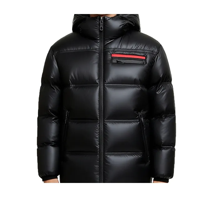 Black Puffer Jacket Front