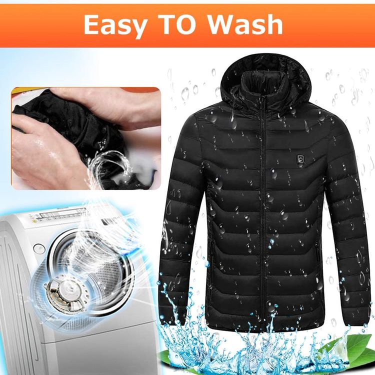 2021 New S-5XL Three-Speed Temperature Adjustable Heated Man Woman Winter Thermal Jacket Vest Waistcoat Warm Feather Clothes