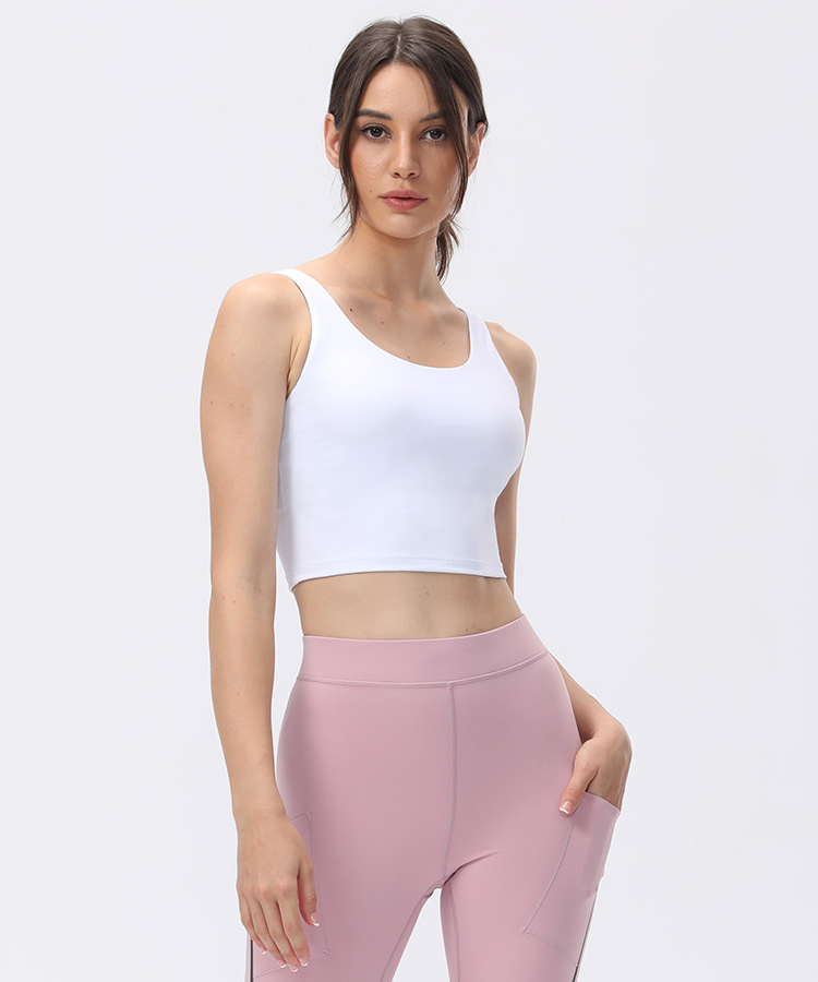 U-Back Design Gym Running Fitness Moisture Wicking Adjustable Sports Bras Yoga Tops