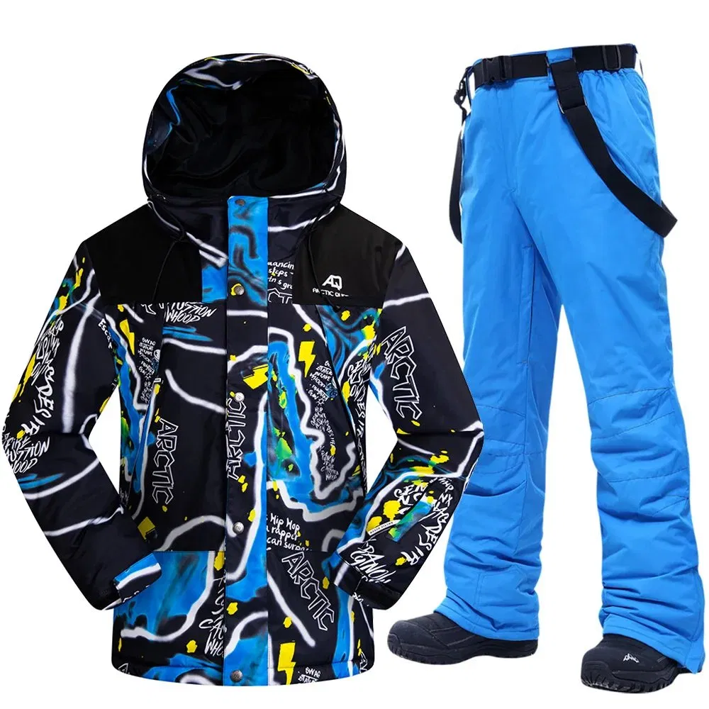 Men's Winter Ski Jacket and Pants Set Warm Waterproof Snowboard Wear Outdoor Sports Snow Suit