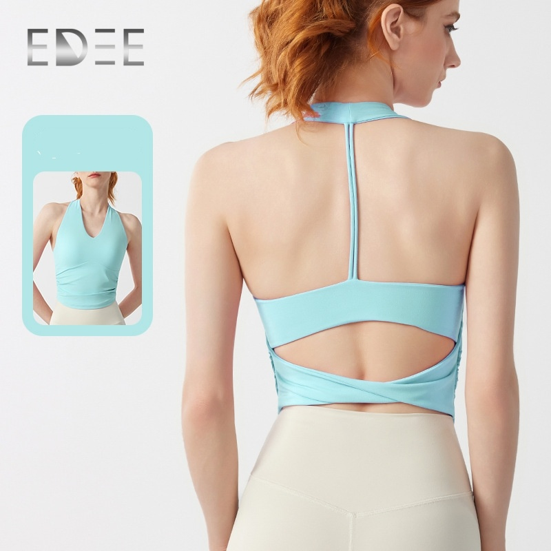 Custom Trendy Yoga Crop Top with Moisture-Wicking Fabric for Workouts