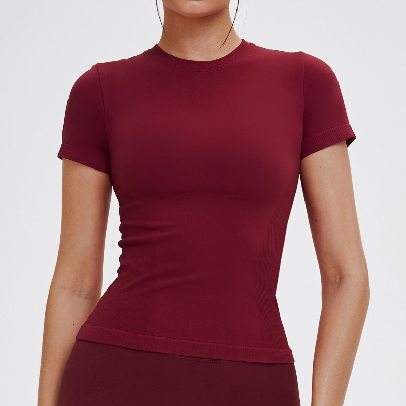 Women T-Shirt Women Gym Tops Fashion Women Quick-Dry Moisture-Wicking Yoga Short Sleeve