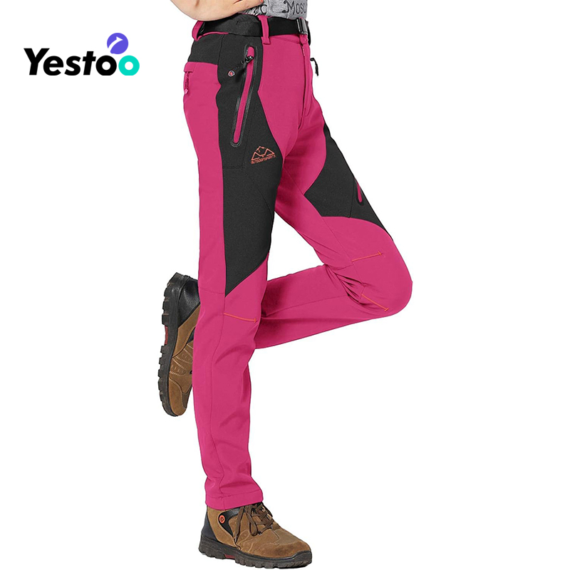 Women's Snow Pants Waterproof Insulated Fleece Thermal Ski Hiking Snowboard Pants
