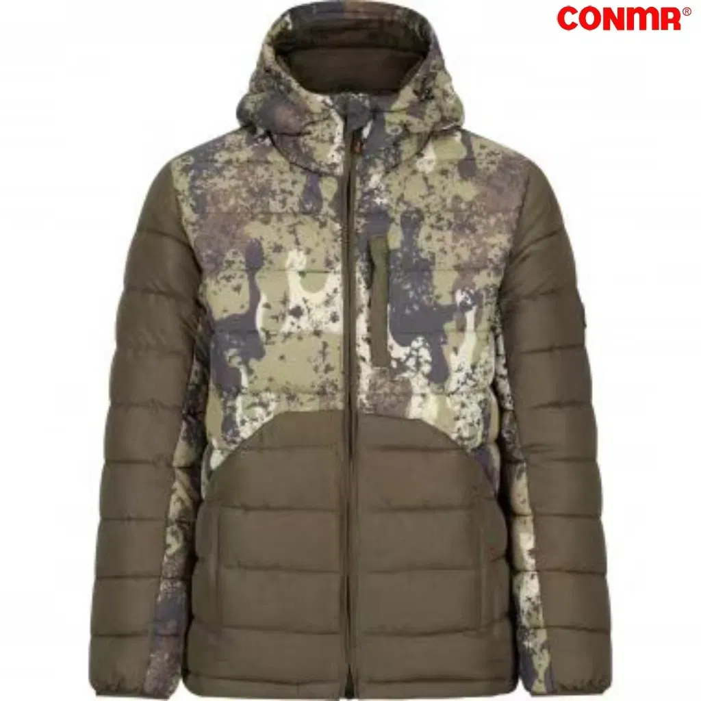 Conmr Olive Camouflage Padded Jacket with Water Resistant Finish