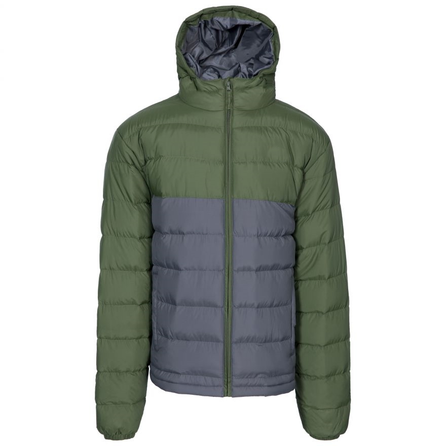 Men's Padded Puffy Warm Water Resistant Jacket with Hood