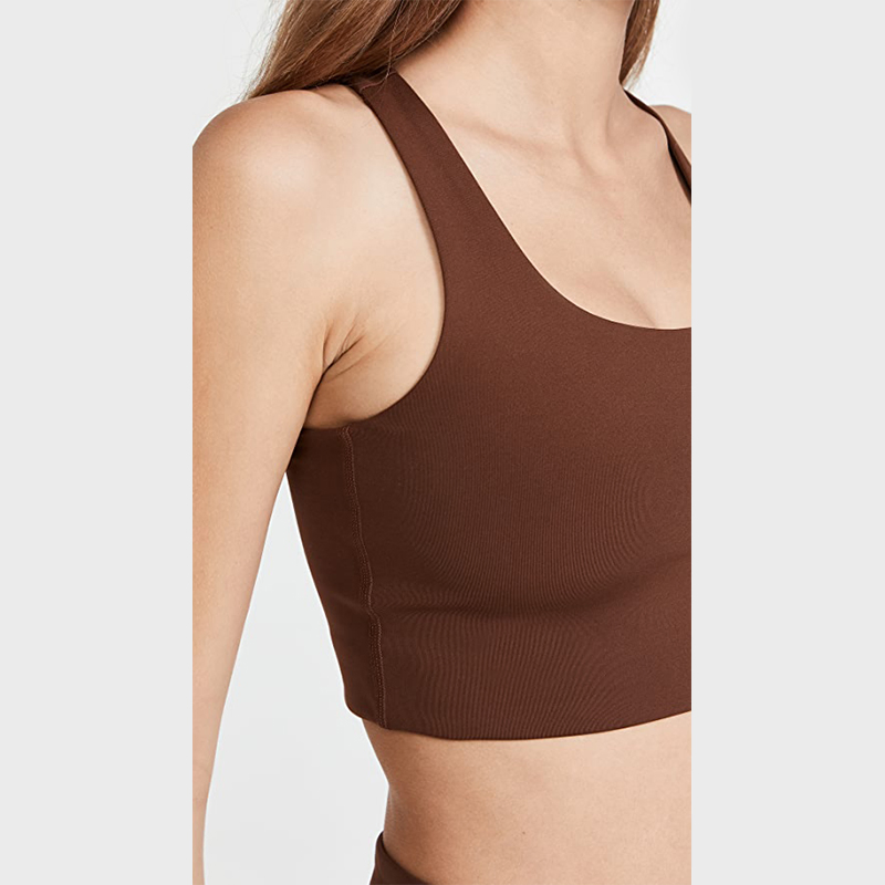 Women′ S Racerback Sports Bra Solid Color Yoga Bra Moisture-Wicking Fitness Braworkout Running Top