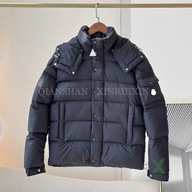 Wholesale Men's Down Padded Windbreaker Waterproof Outerwear with Hooded Zipper Pockets High Quality Puffer Winter Jacket