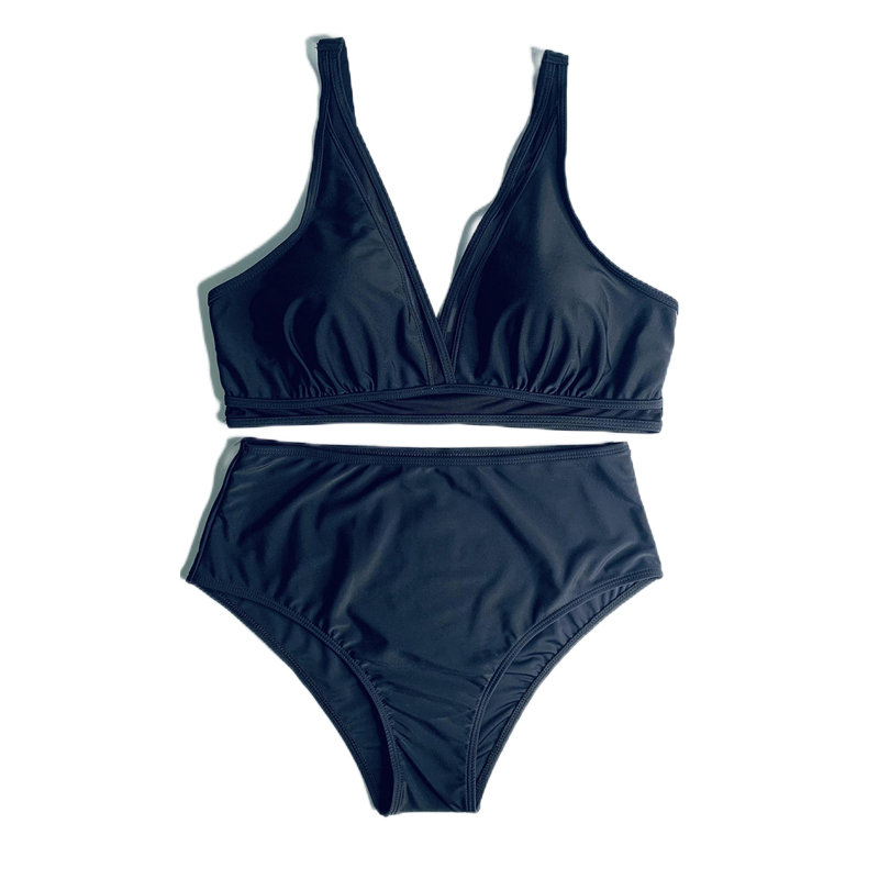 Ladies Women Bikini Two Piece Polyester Swimwear Bikini Set for Women Two Piece Swimsuits