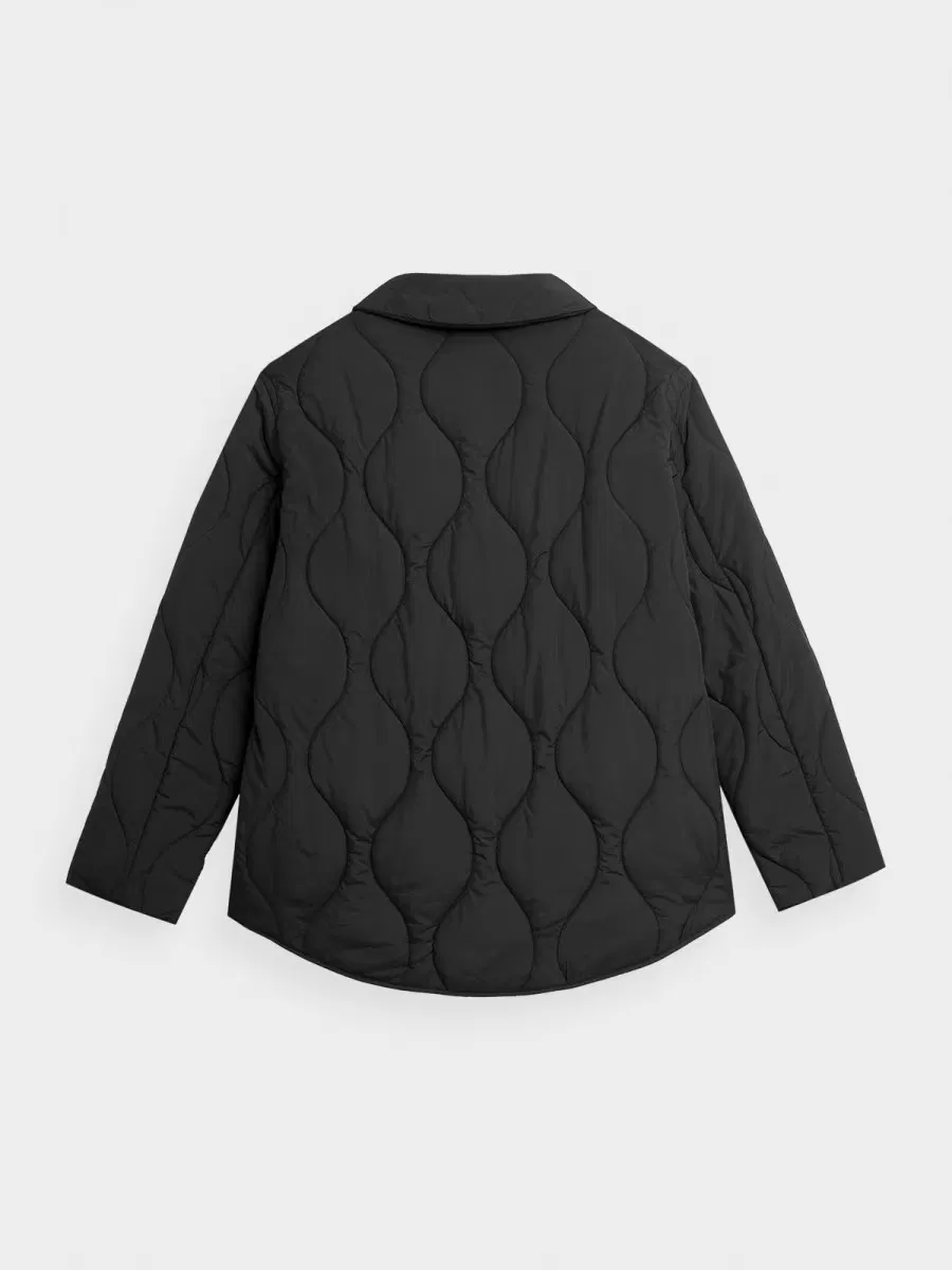 OEM Wholesale Factory Casual Water Resistant Padded Puffer Fake Down Warm Winter Quilting Jacket for Woman