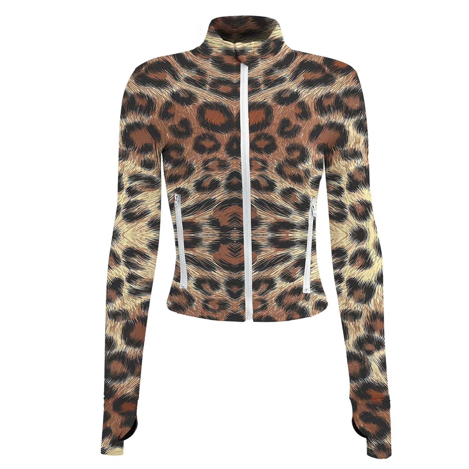 Breathable Tight Waist Running Yoga Blazer Women's Lightweight Gym Fitness Yoga Jacket Womens Zip up Sports Thumb Holes Jacket