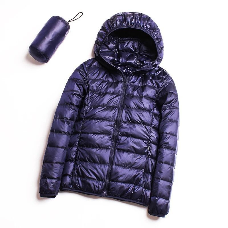 Stylish Packable Hooded Long Sleeve Women's Puffer Jacket