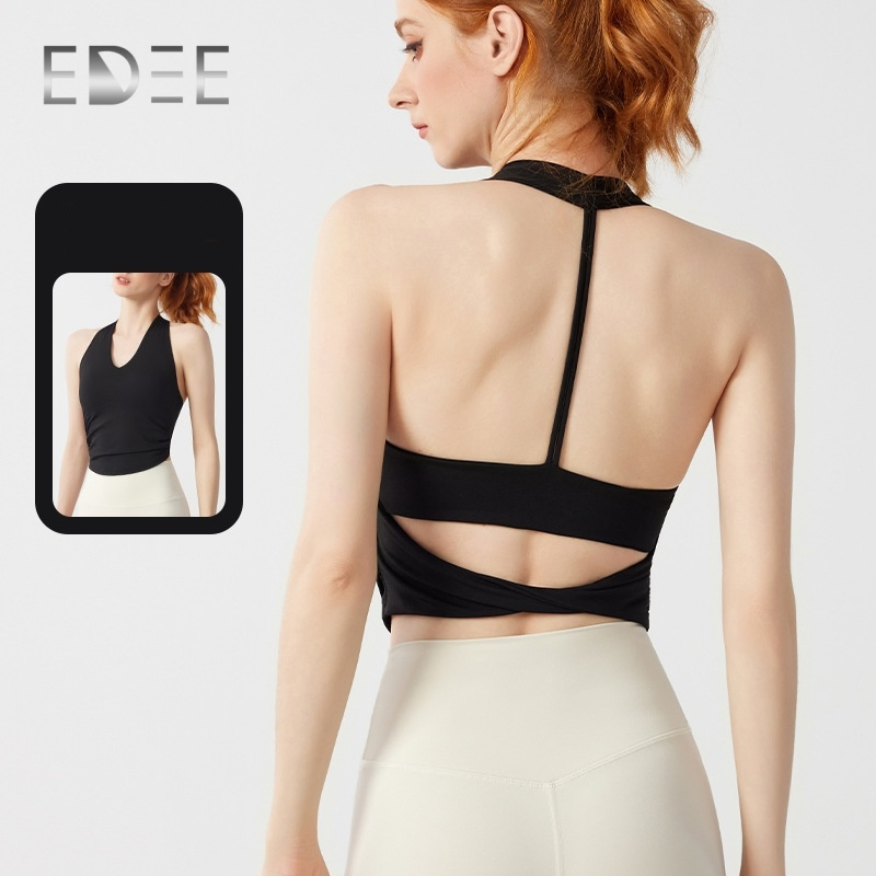 Custom Trendy Yoga Crop Top with Moisture-Wicking Fabric for Workouts