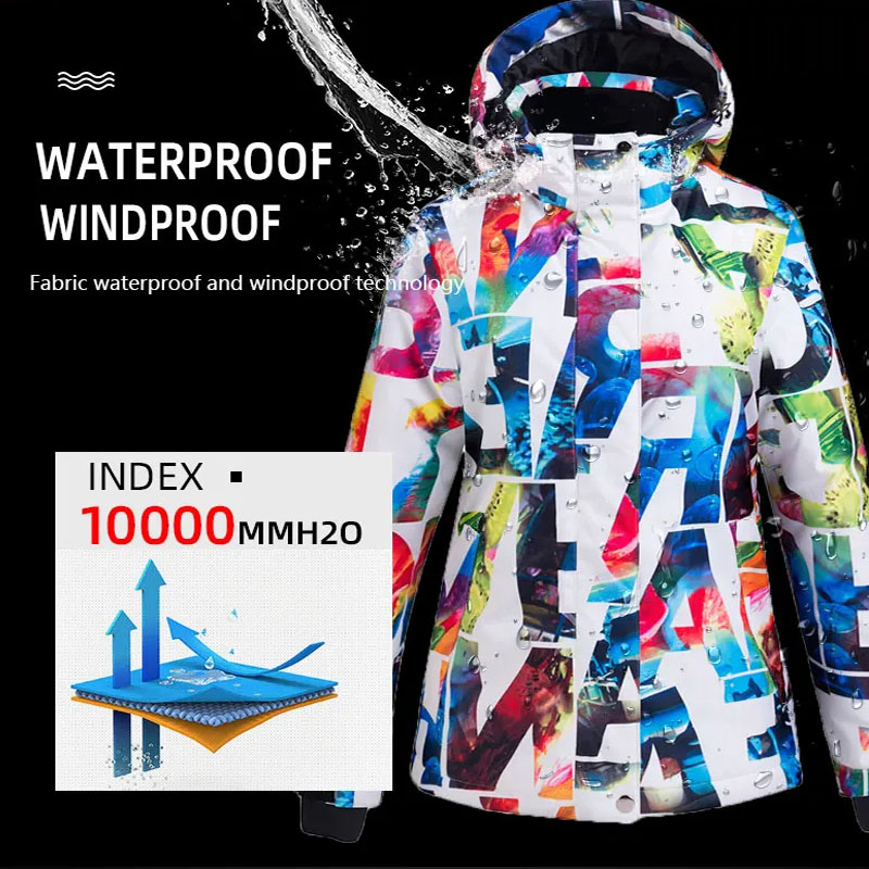 Women Snow Ski Suit Windproof Waterproof Breathable Warm Snowboard Jackets Pants Set Winter Clothing