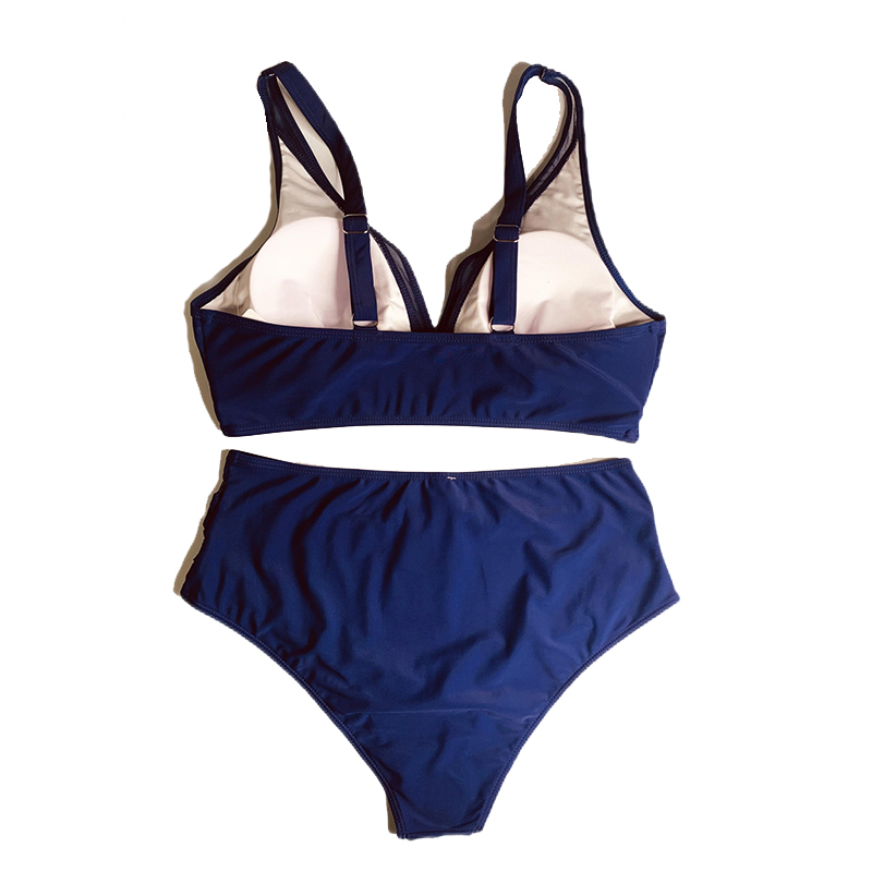 Ladies Women Bikini Two Piece Polyester Swimwear Bikini Set for Women Two Piece Swimsuits