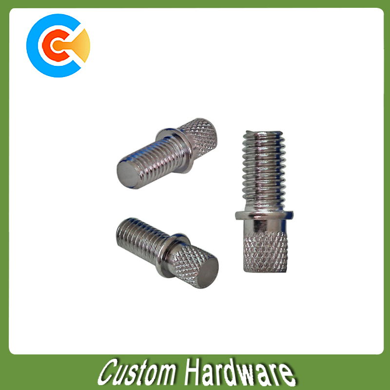 Carbon Steel/4.8/8.8/10.9 M2.5/Galvanized/Customized Double Rod Fastener Knurled Bamboo Screw