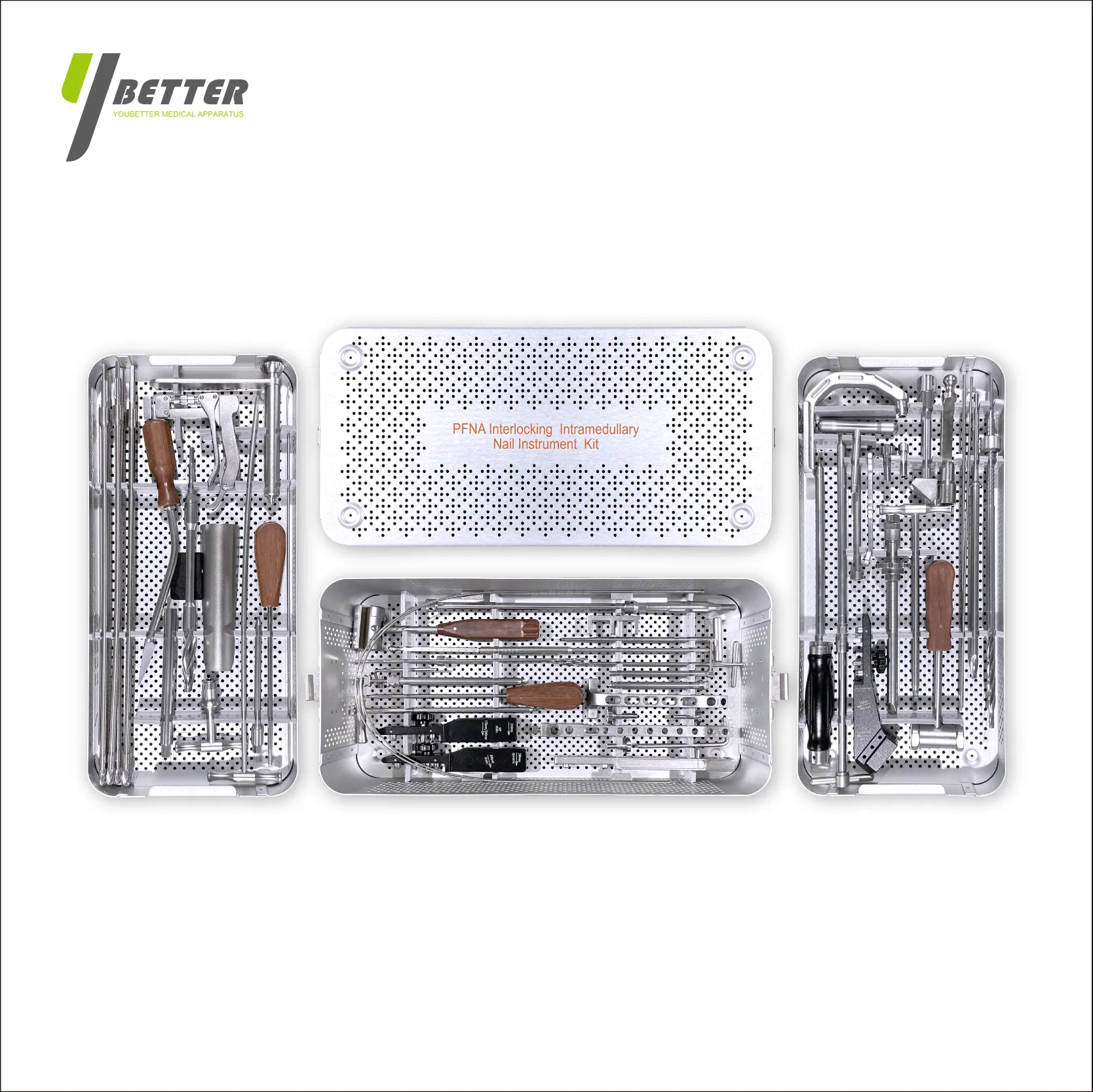 Orthopedic Medical Instrument Set with Trademark