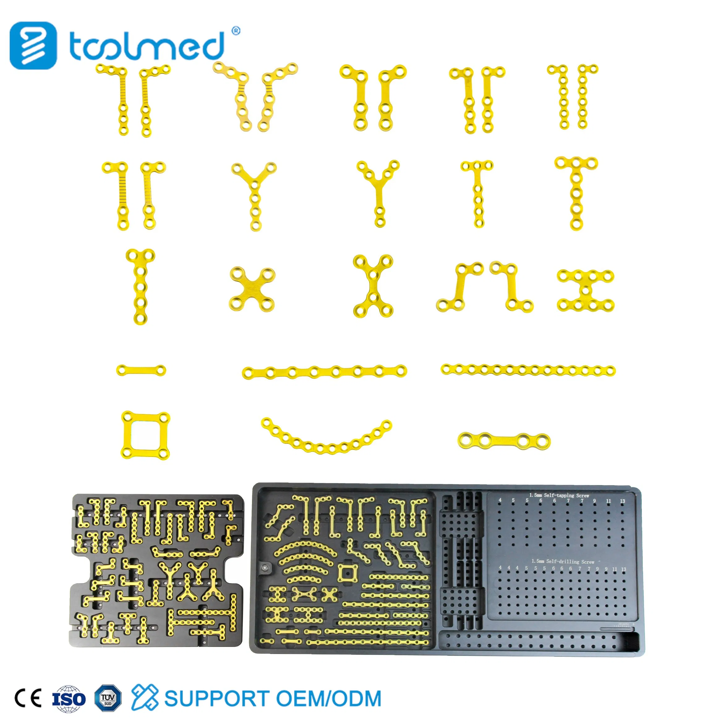 Titanium Orthopedic Implants CE Certification Maxillofacial Plate Orthopaedic Surgery
