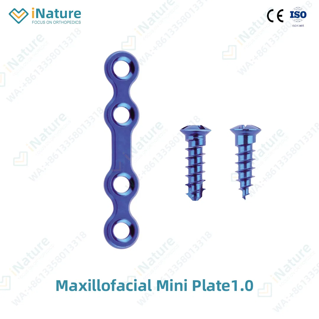 Titanium Alloy Maxillofacial Locking Plate for Jaw Fracture Fixation