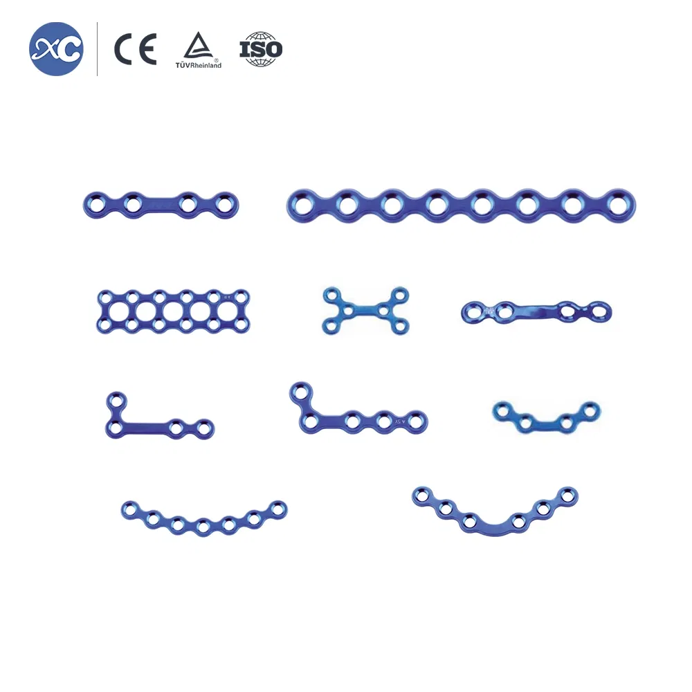 Cmf System Titanium Material Orthopedic Surgery Maxillofacial Locking Plates and Screws Implant