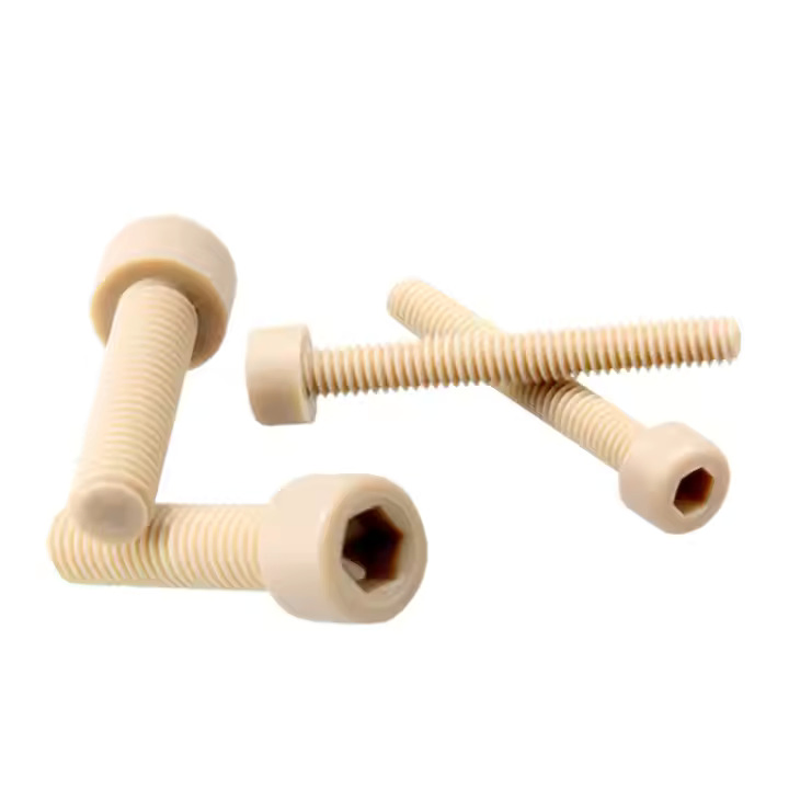 Plastic Peek Hexagon Allen Socket Head PVDF Screws Bolts Nuts Auto Fastener