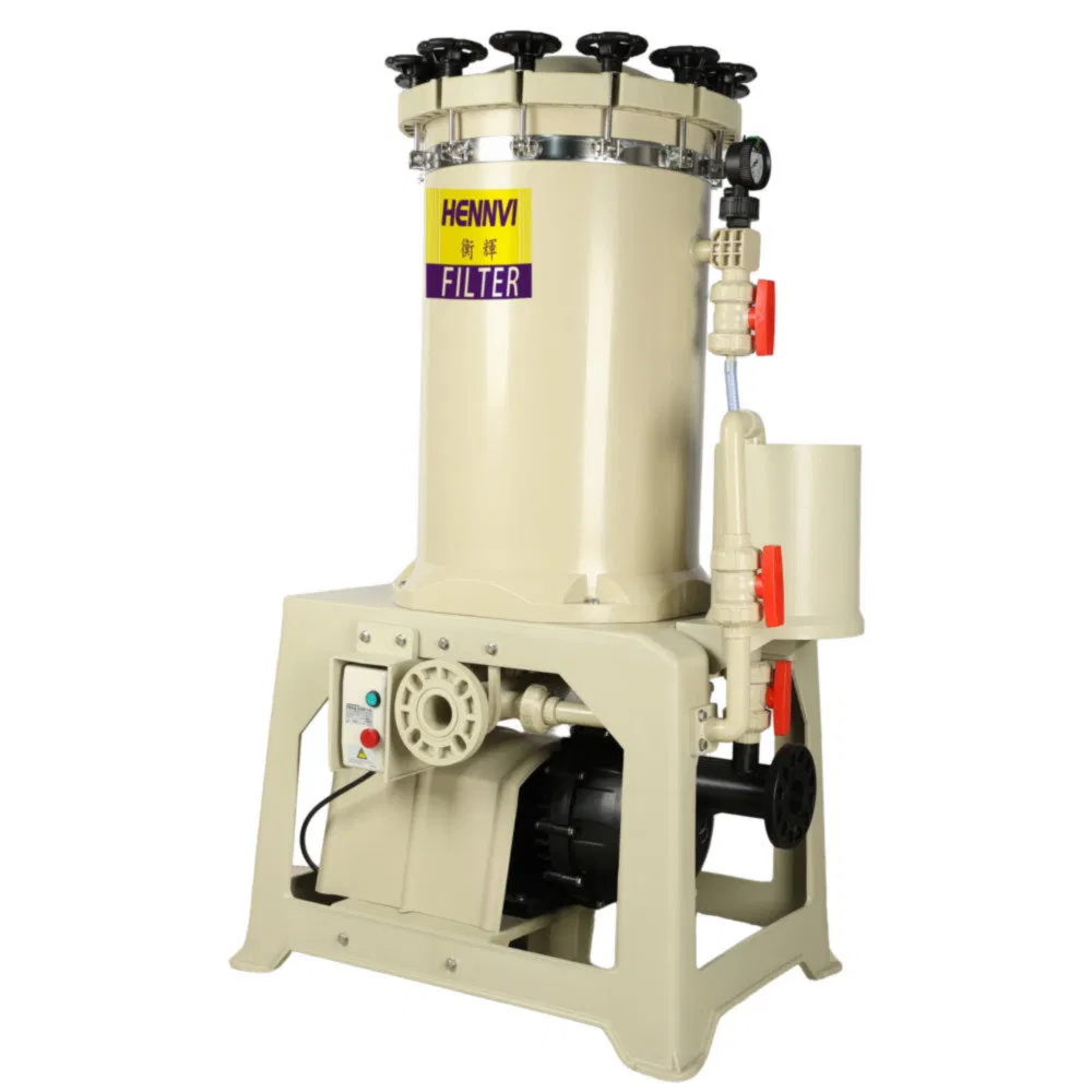 Industrial Plating Bath Filtration and Circulation Chemical Solution Filter System