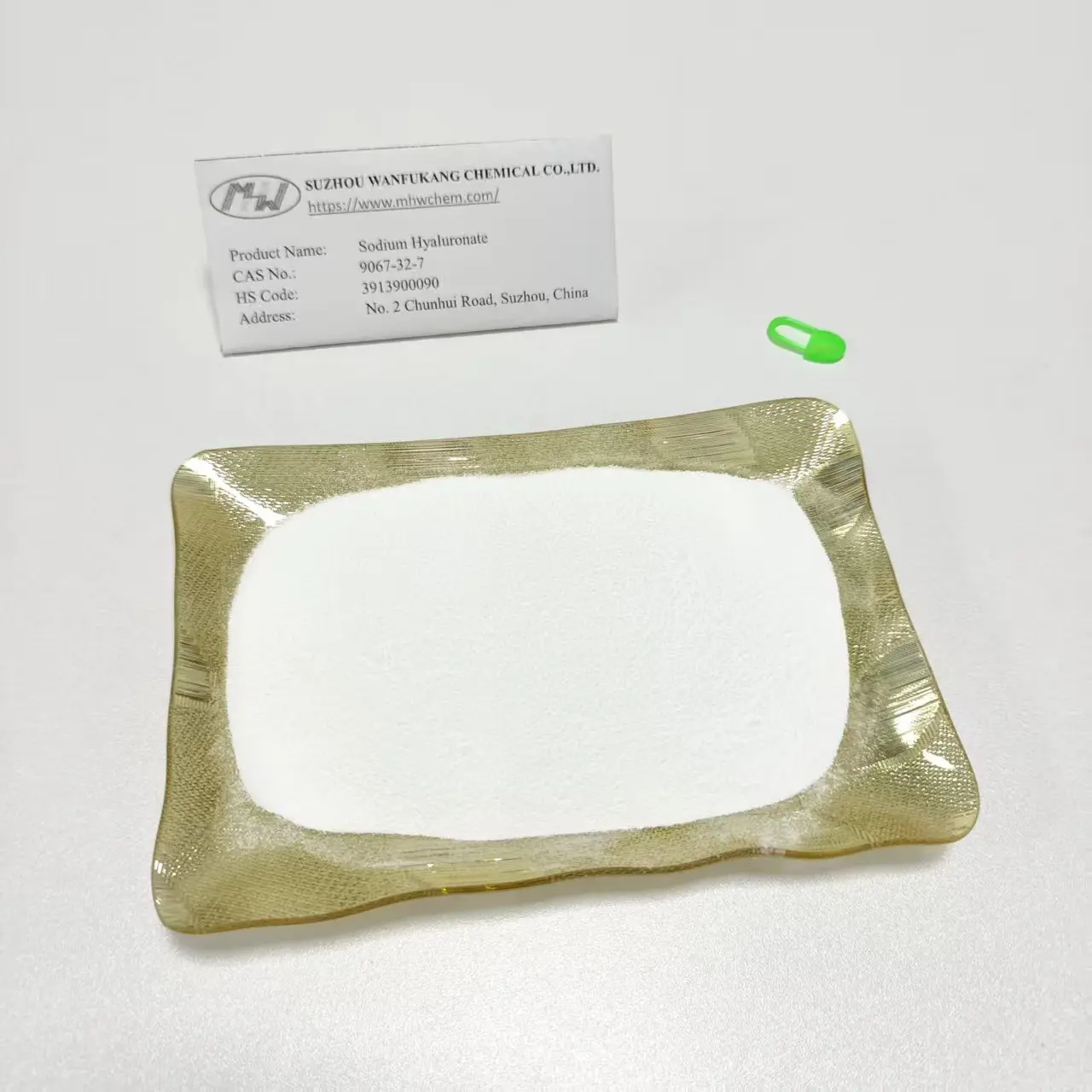 Famous Non-Animal Origin Eye Drop Grade Sodium Hyaluronate Powder Manufacturer, Product