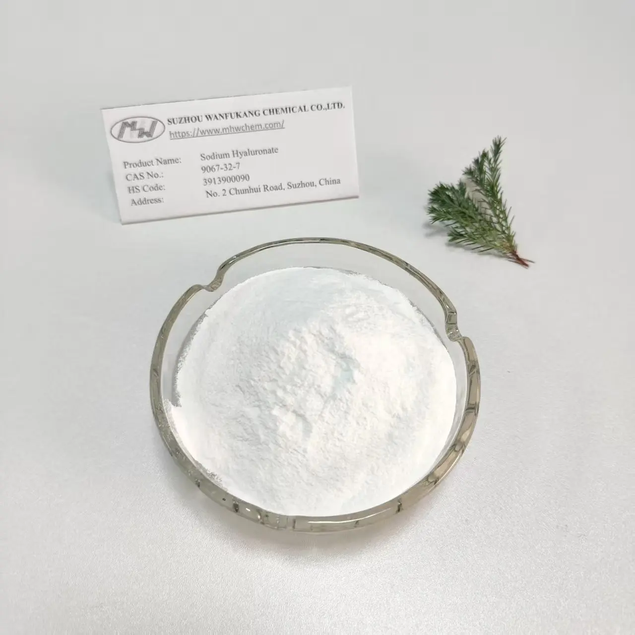 Best Injection Grade Sodium Hyaluronate Powder CAS 9067-32-7 Company, Factory