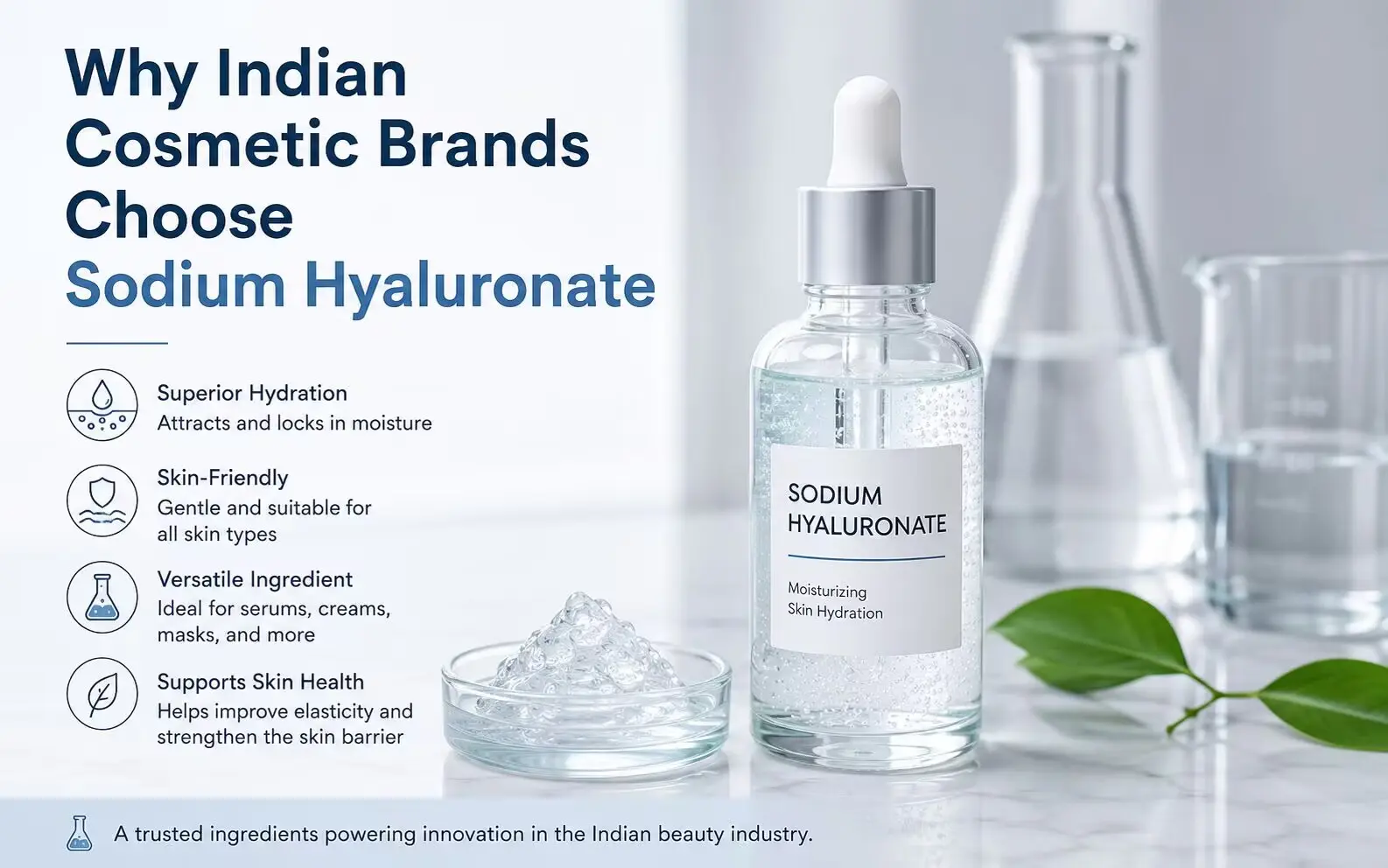 Why Indian Cosmetic Brands Choose Sodium Hyaluronate as Key Ingredient