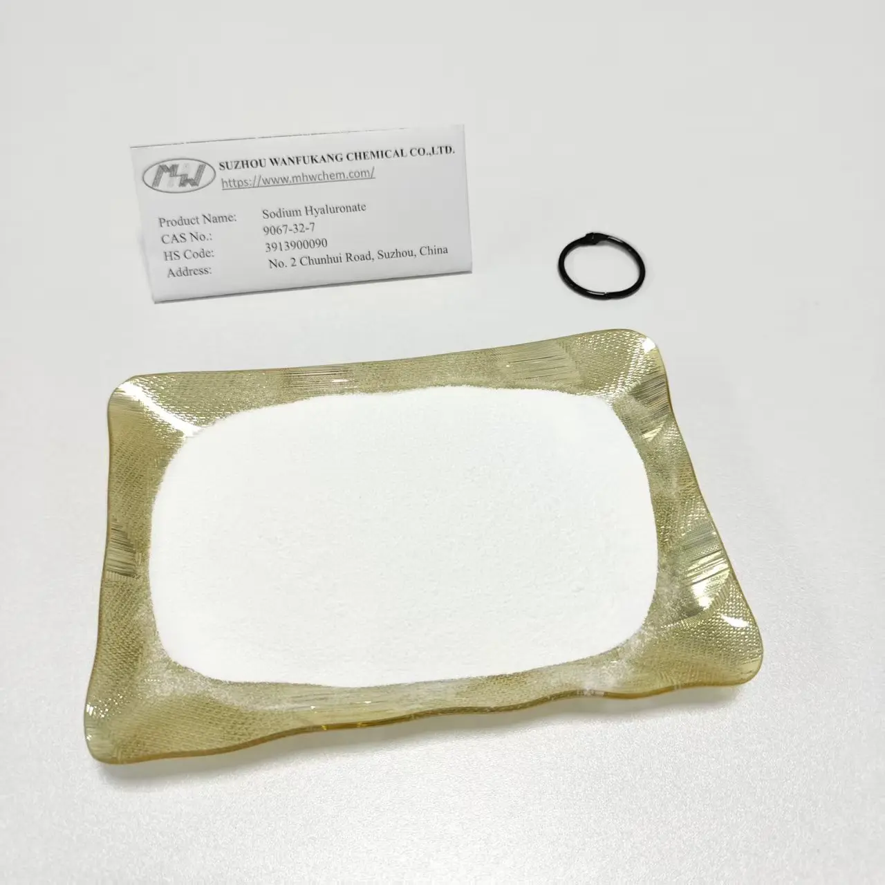 China Competitive Price Injection Grade Sodium Hyaluronate Powder Manufacturer, Supplier