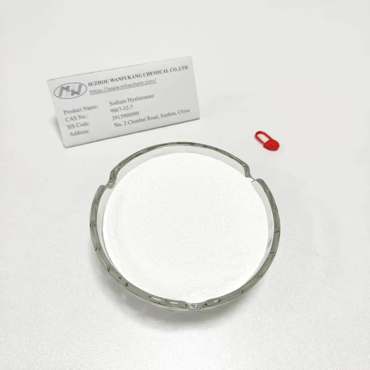 Famous Non-Animal Origin Eye Drop Grade Sodium Hyaluronate Powder Manufacturer, Product