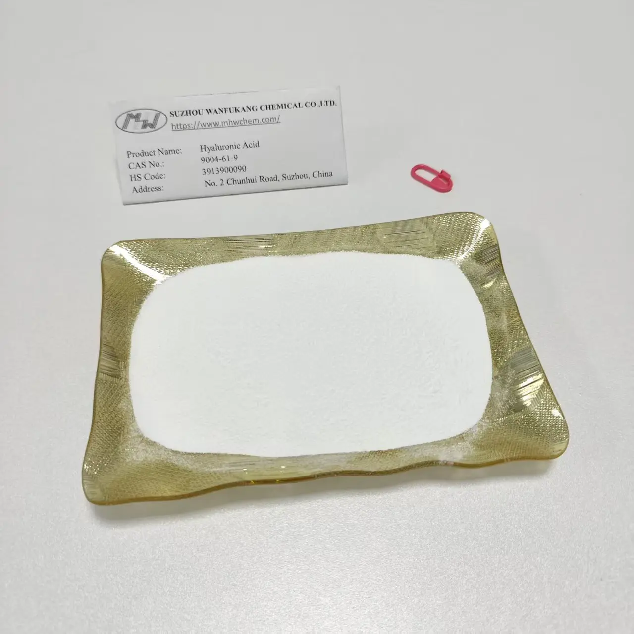 China Injection Grade Hyaluronic Acid Powder Microbial Fermentation Production Products, Factory
